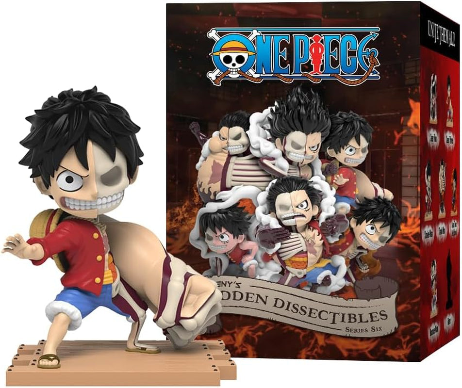 Mighty Jaxx Hidden Dissectibles: One Piece Series 6 (Luffy Gears) | Surprise Box Collectible Figure | ONE Random Character Action figures Naty Shop