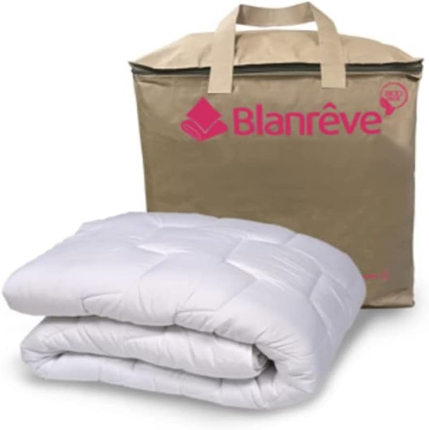 Couverture anti-acariens douce et chaude pour lit simple, écologique, blanche, 200 X 200 cm Couettes et couettes Naty Shop Blanc 140 X 200 Cm