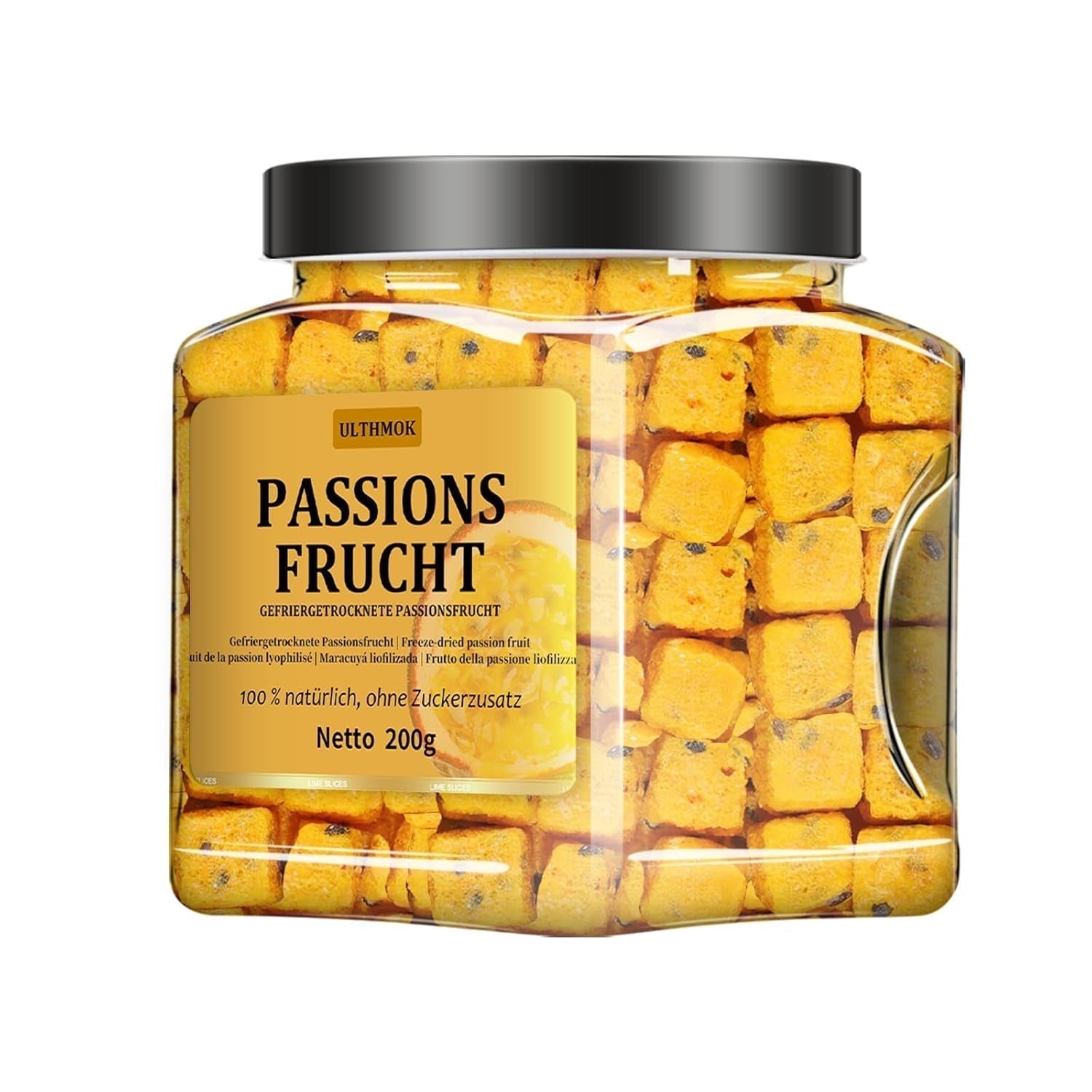 Tranches de pamplemousse séchées premium 100g, pamplemousse déshydraté, 100% naturel, sans additifs et sans sucre ajouté. Produits déshydratés Naty Shop Fruit de la passion