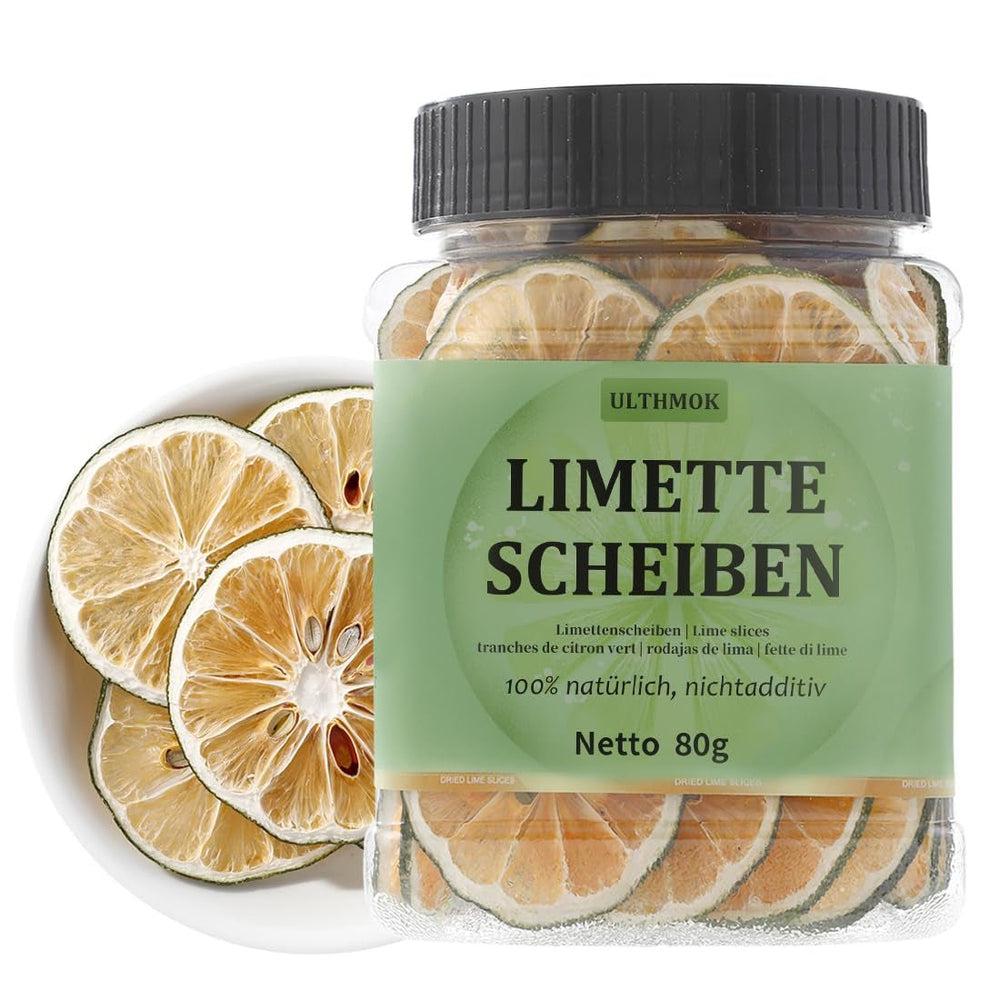 Tranches de pamplemousse séchées premium 100g, pamplemousse déshydraté, 100% naturel, sans additifs et sans sucre ajouté. Produits déshydratés Naty Shop Lime Lemon