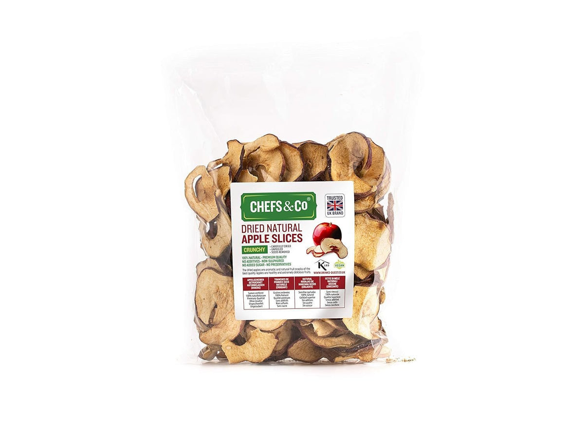Tranches de pommes séchées 250g | Fruits entiers 100 % naturels | sans coque | sans graines | sans additifs | non sulfuré | sans sucre ajouté Produits déshydratés Naty Shop Titre par défaut