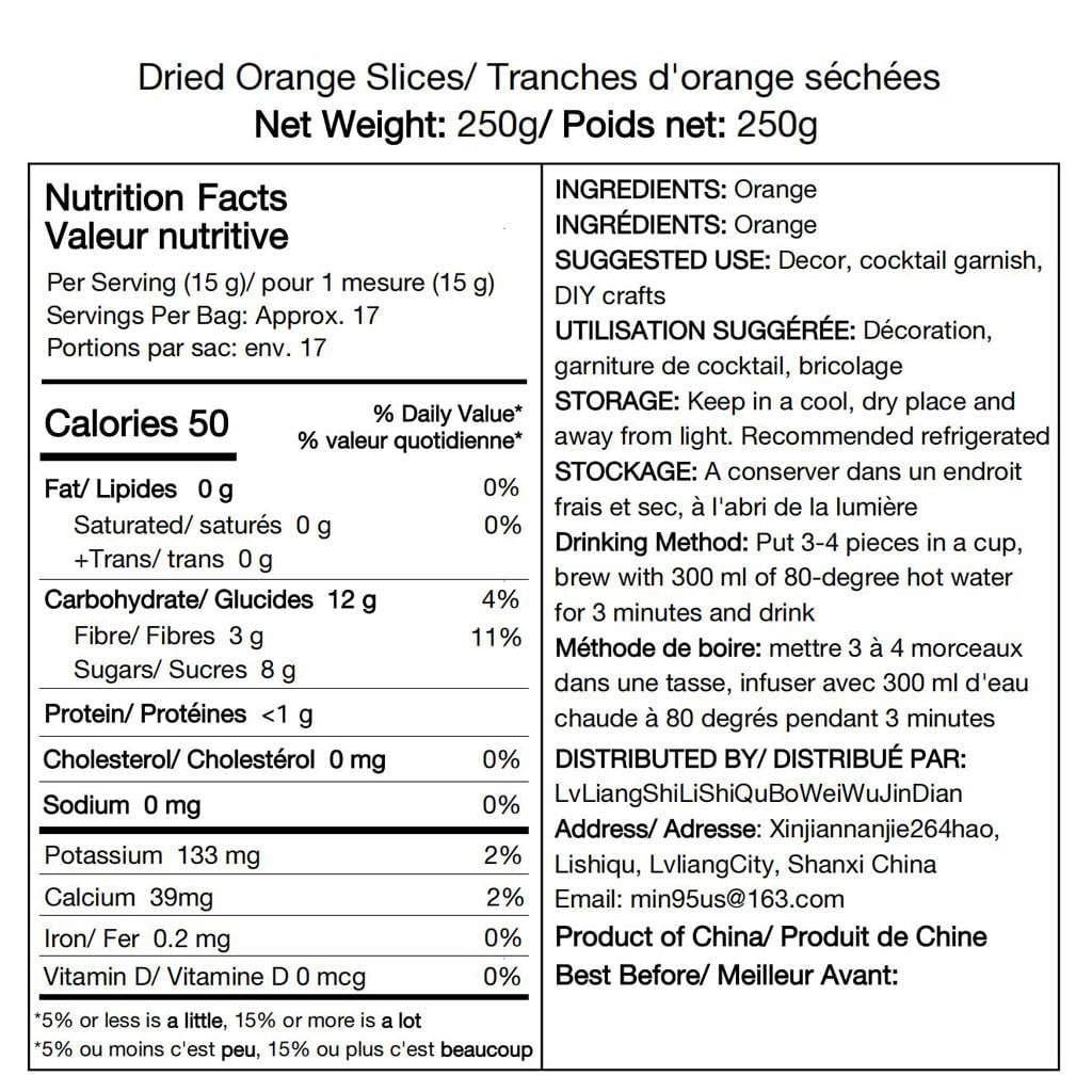 Tranches d'orange séchées, 250g Tranches d'orange naturelles Décorations séchées, tranches d'orange séchées pour décorations de Noël, Couronne de l'Avent, savon, tranches de fruits Produits secs Naty Shop
