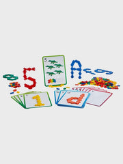 Plus-Plus 9603909 Geniales Konstruktionsspielzeug, Apprendre à construire, ABC & 123, Kreativ-Bausteine, 600 pièces