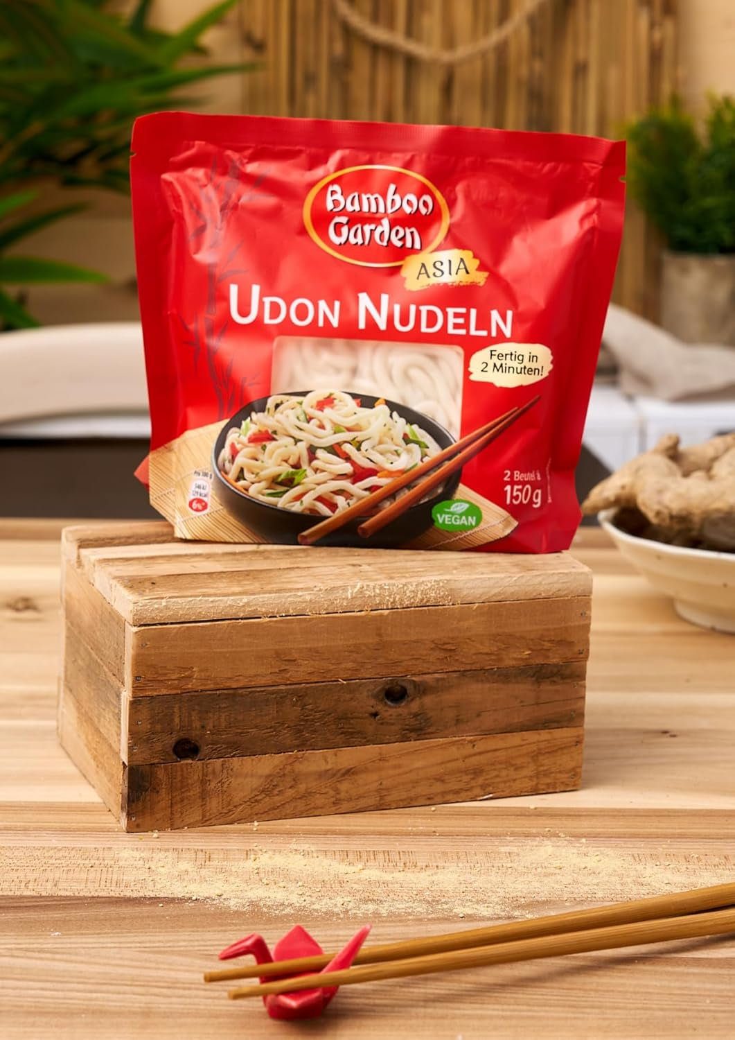 Nouilles Udon de Bamboo Garden, précuites, 300g