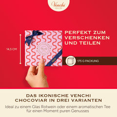Venchi - Boîte de 9 Chocolats Assortis, 175g, Sans Gluten, Sans Colorants ni Conservateurs Artificiels, Idée Cadeau Saint Valentin