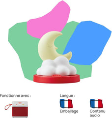 Figură sonoră - Povești de seară - Basme și povești sonore - Jucărie, conținut educativ, copii 3 - 5 ani, versiunea franceză Jucarii Bebe Naty Shop