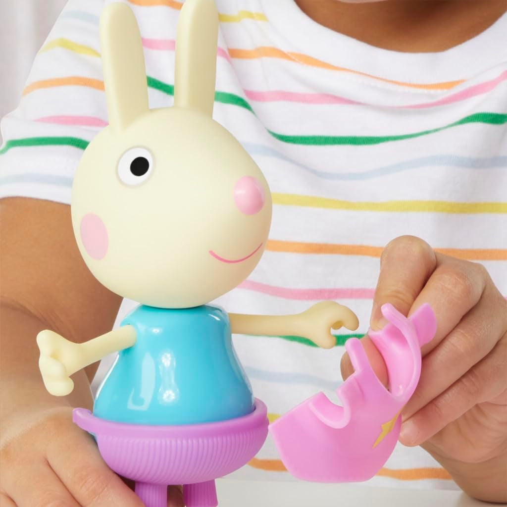 Peppa Pig Luisa Spoon – Figurine à habiller amusante, poupée fille de 15 cm avec accessoires et vêtements, ensemble de jouets interactifs pour les tout-petits à partir de 3 ans