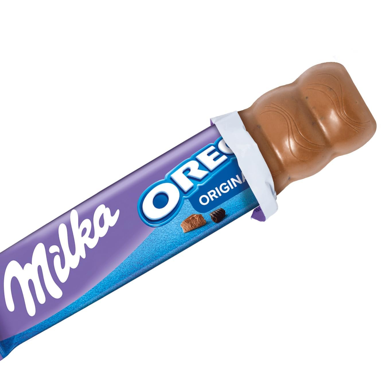 Barres de chocolat Milka – Chocolat au lait alpin avec morceaux de biscuits au cacao et garniture fine de crème de lait – 36 x 37g