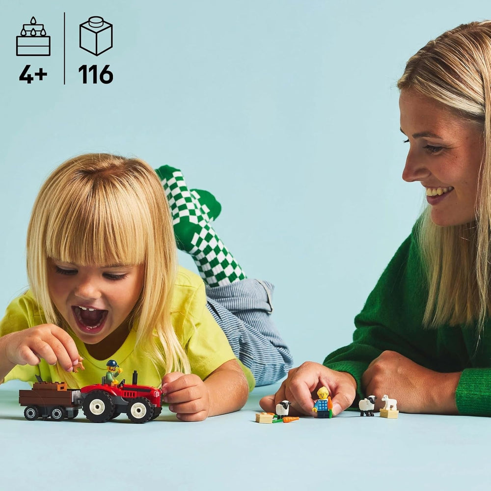 Tracteur LEGO City avec remorque - Jouet de ferme avec tracteur et figurines d'animaux - Ensembles de jeu Montessori pour garçons et filles à partir de 4 ans - Cadeau avec 2 figurines 60461 Jeux de construction Besuche den LEGO-Store