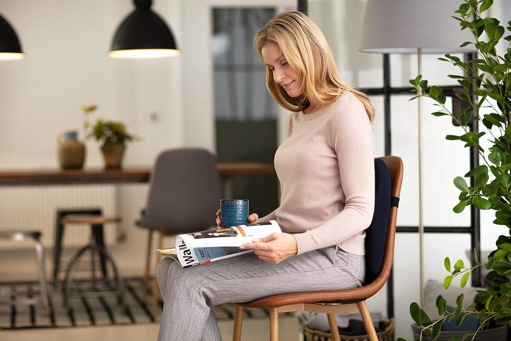 Oreiller lombaire TEMPUR | réglable en hauteur | bleu | taille 36 x 36 x 7 cm