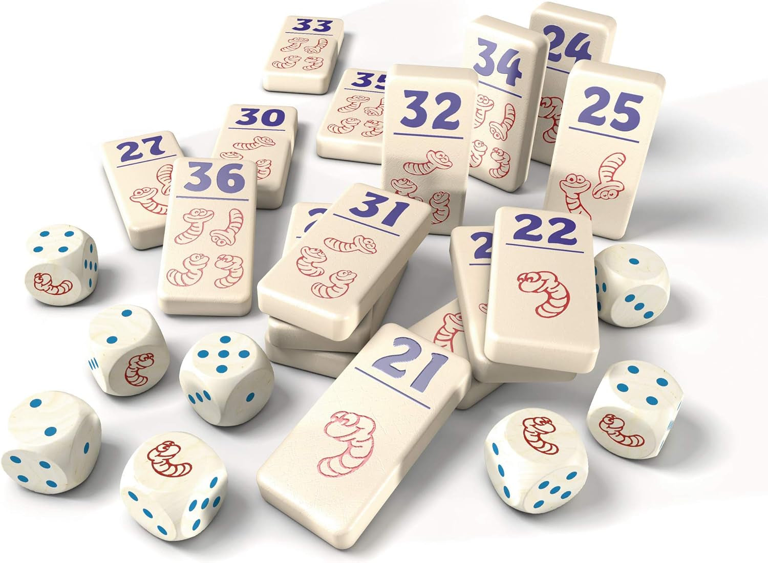 Zoch 601125200 – Heckmeck am Bratwurmeck – le jeu de dés turbulent dans le cadre de poulet populaire pour les oiseaux intelligents qui ont senti le ver bratwurmeck, à partir de 8 ans