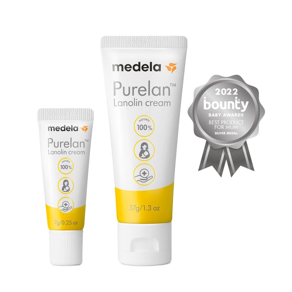Medela Purelan 37G Lanolin Nipple Cream - crème pour mamelons douloureux et peau sèche, 100% naturelle, hypoallergénique Accessoires Alimentation et Allaitement Bebe Naty Shop