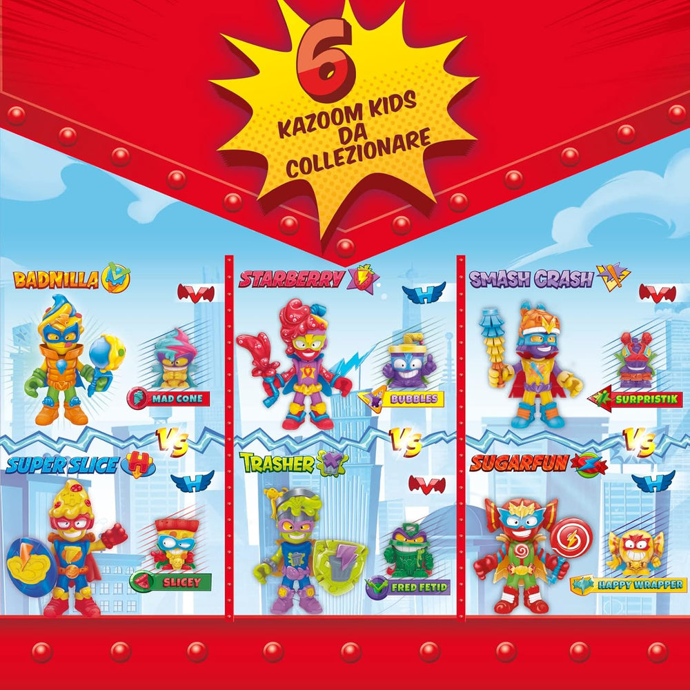 SUPERTHINGS RIVALS OF KABOOM - Komplette Kollektion der Kazoom Kids, Cette boîte contient 6 Kazoom Kids, PST8B016IN00