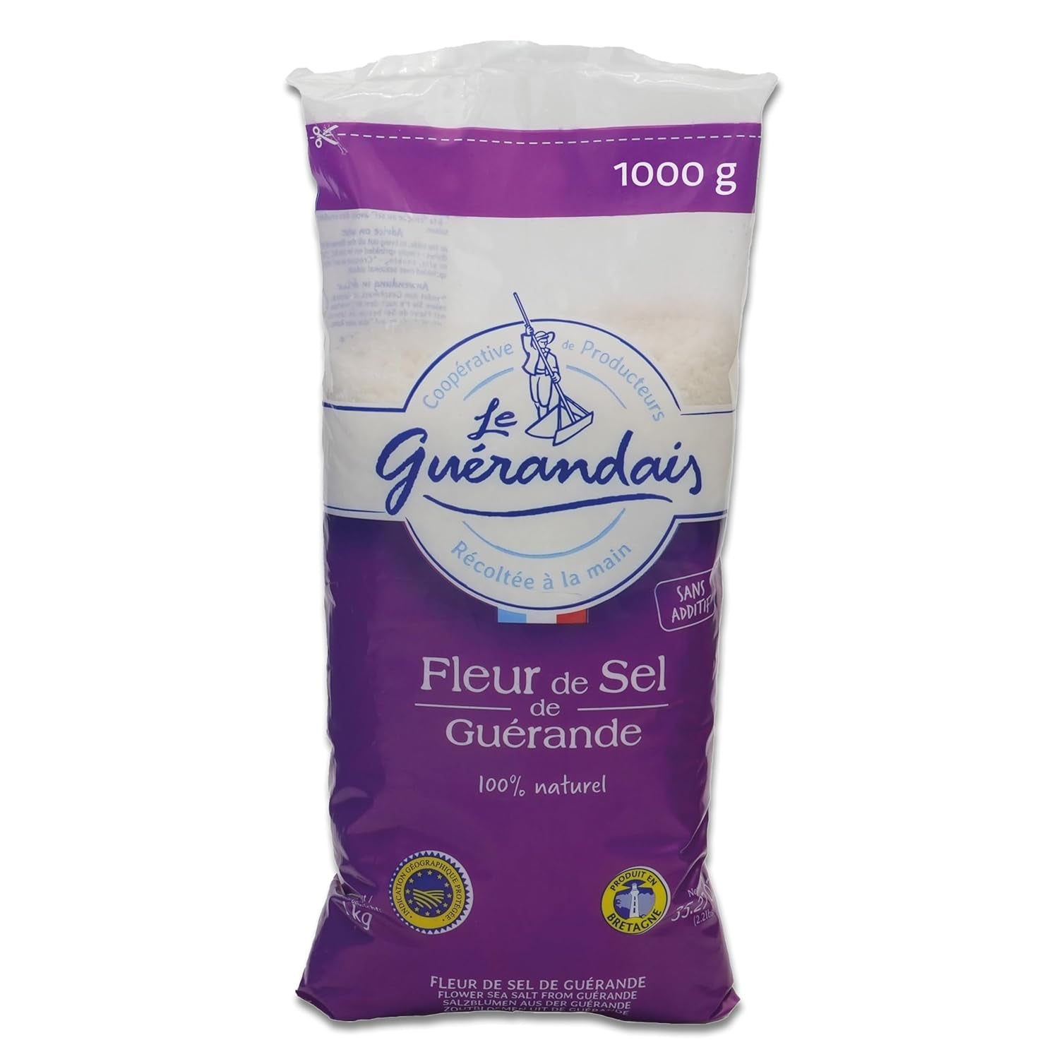 Handgeschöpftes Fleur de Sel, DE GUERANDE, Dose 125g
