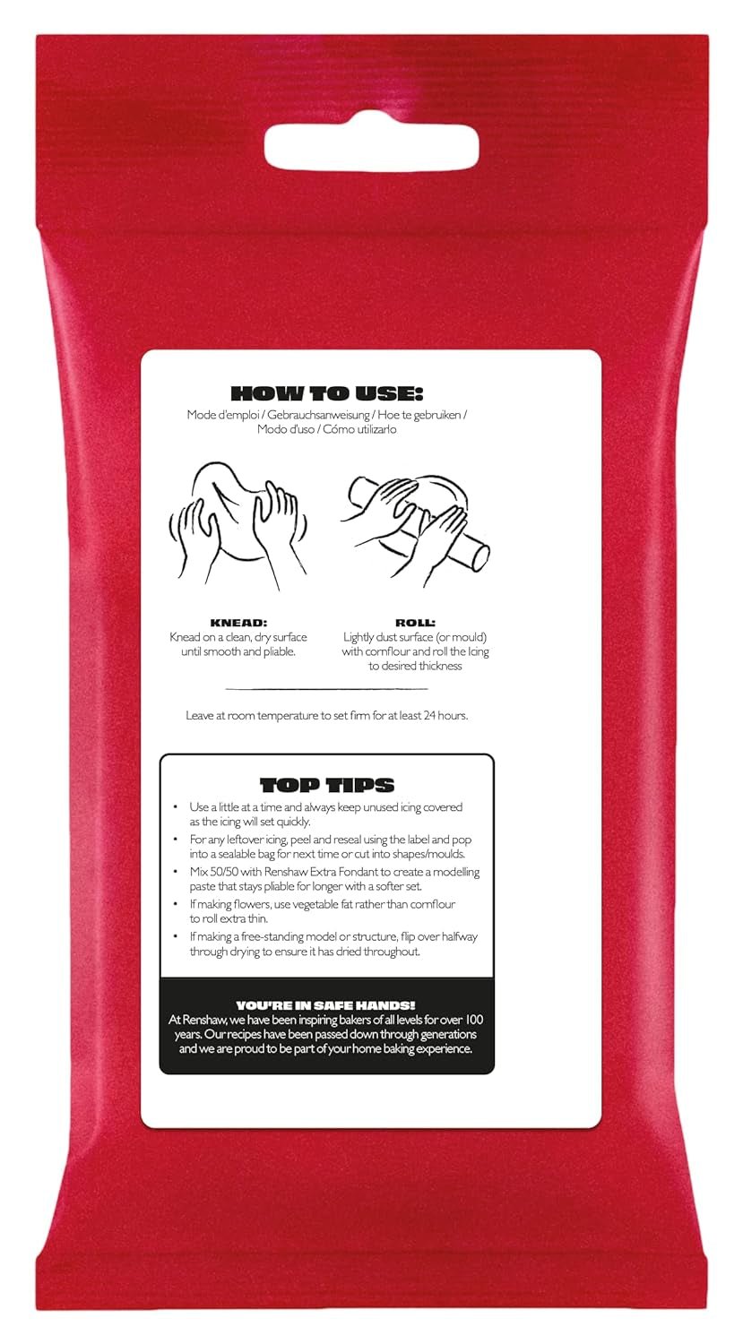 Flower & Modeling Paste Blanc 250g - Pâte à modeler, parfaite pour les fleurs, les fleurs, les figurines, etc., pâte à sucre comestible - 250g Naty Shop Sugarpaste