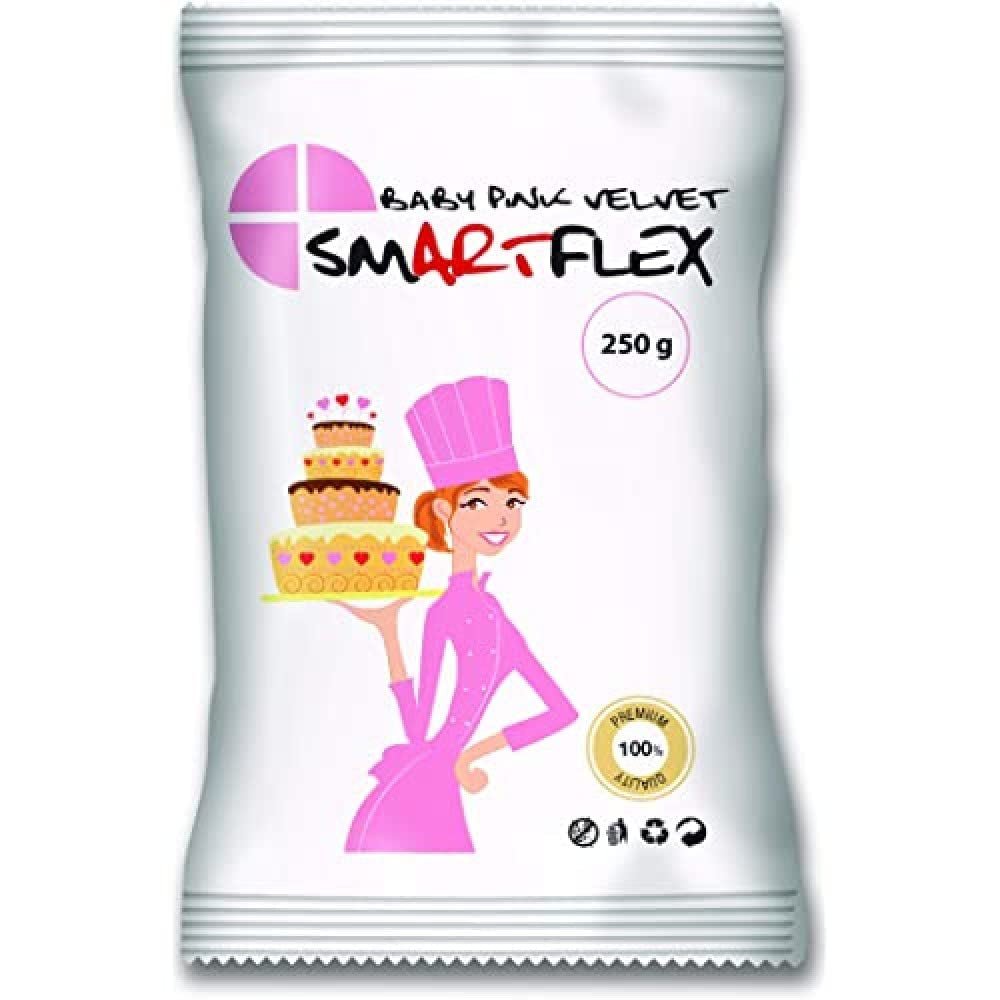Fondant Baby Pink Velvet, 250 g Naty Shop Default Title pâte à sucre