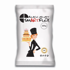 Fondant Black Velvet, 250 g Pâte à sucre Naty Shop 250 G (1 paquet)