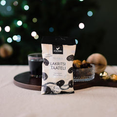 Données Foodin Friandises végétaliennes, sans gluten, douces, sucrées et saines Fruits secs avec poudre de réglisse pour le snacking, la pâtisserie et plus encore - Fabriqué à Vaajakoski (3x170g) Produits déshydratés Naty Shop