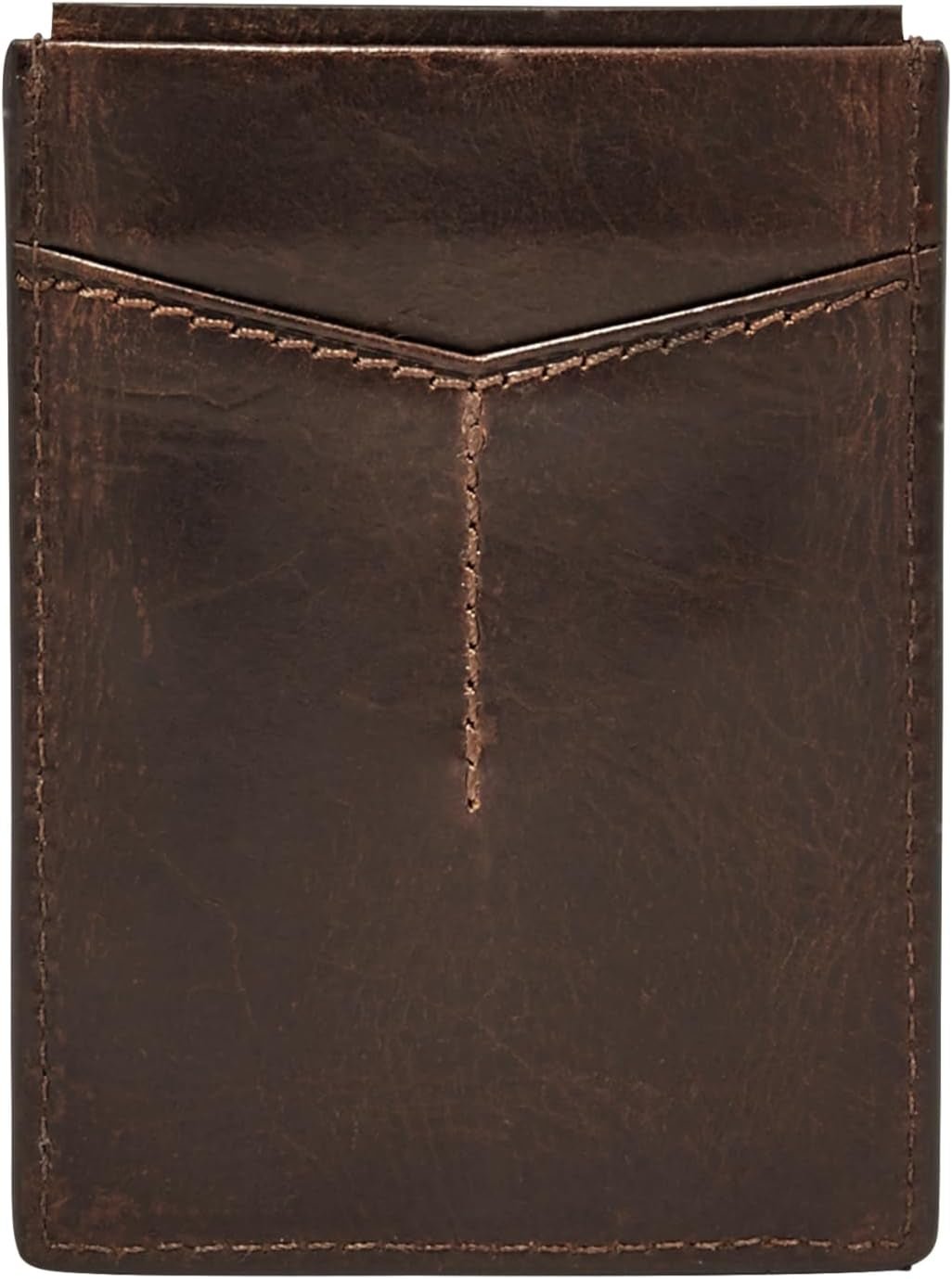 Fossil Hommes Derrick Cuir RFID Blocage Magnétique Porte-Cartes Walletderrick Portefeuille Hommes Portefeuille Naty Shop Derrick Marron Foncé