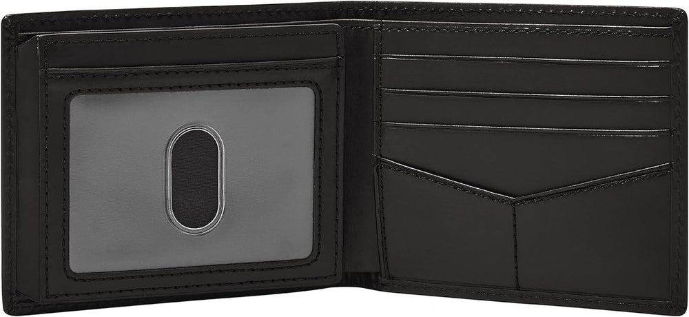 Fossil Hommes Derrick Bifold Cuir RFID Blocage Flip ID Fenêtre Portefeuille Hommes Naty Shop