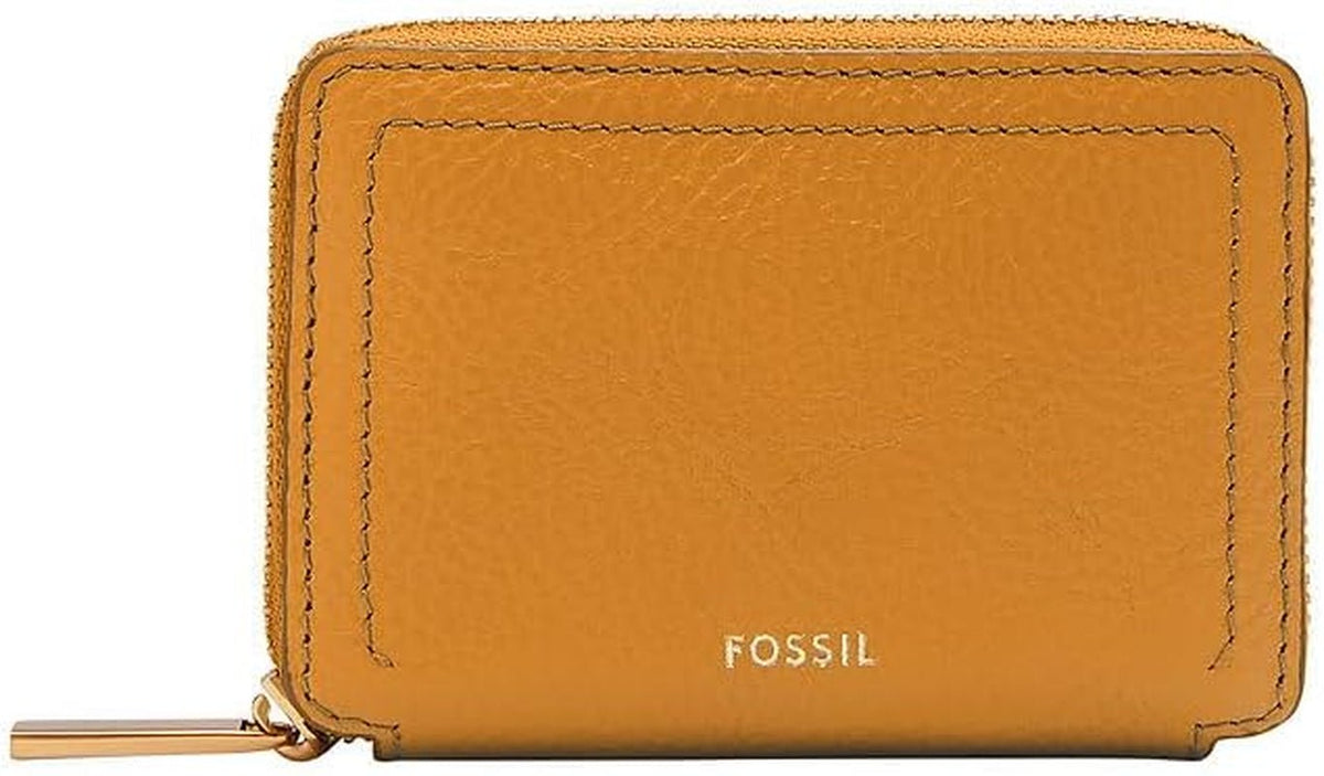 Fossil Logan LiteHide™ Porte-cartes zippé en cuir pour femme, SL10045763 Portefeuille Femme Naty Shop Default Title