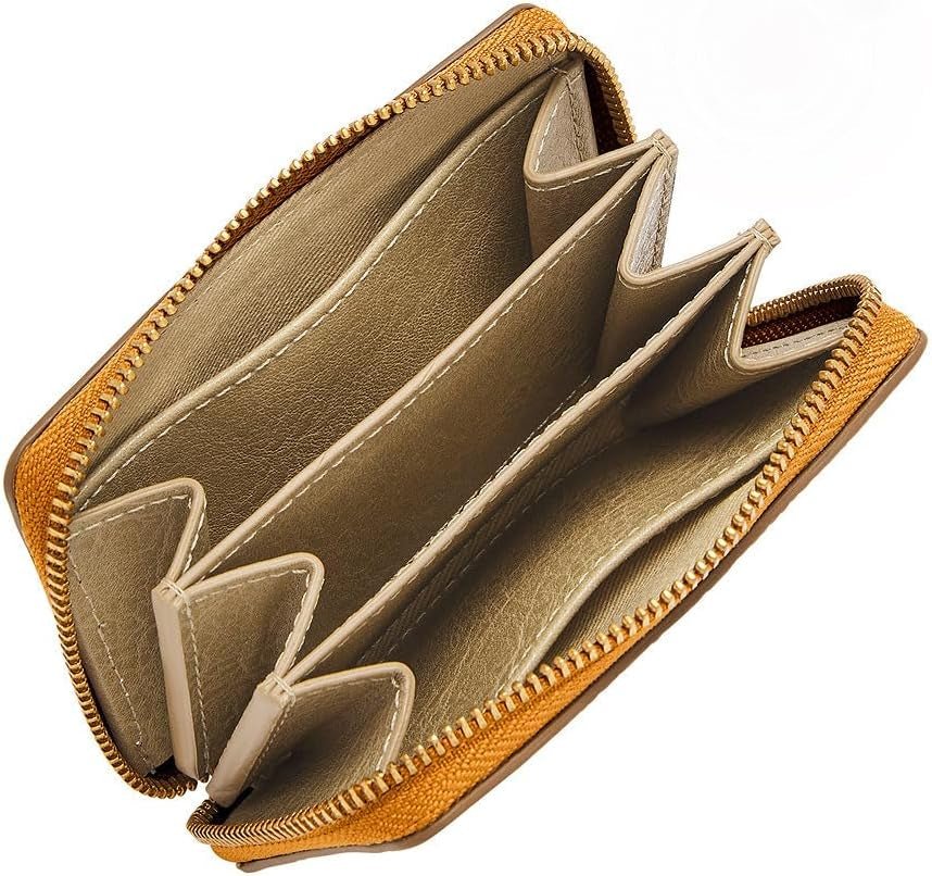 Fossil Ladies Logan LiteHide ™ porte-cartes zippé en cuir, SL10045763 Portefeuille Femme Naty Shop