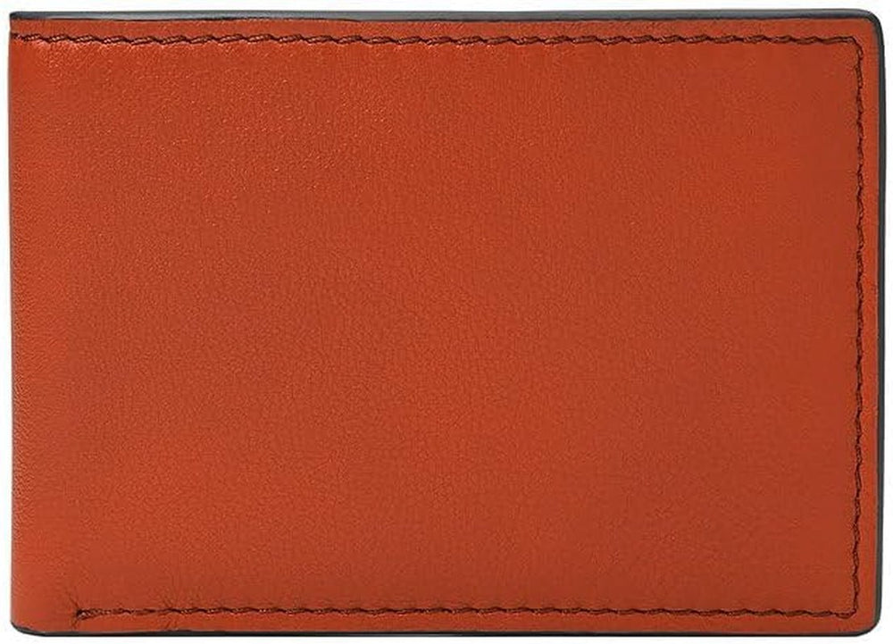 Fossil Steven Casual, 11,43 cm L x 1,27 cm l x 7,62 cm H Portefeuille pour homme Naty Shop Orange