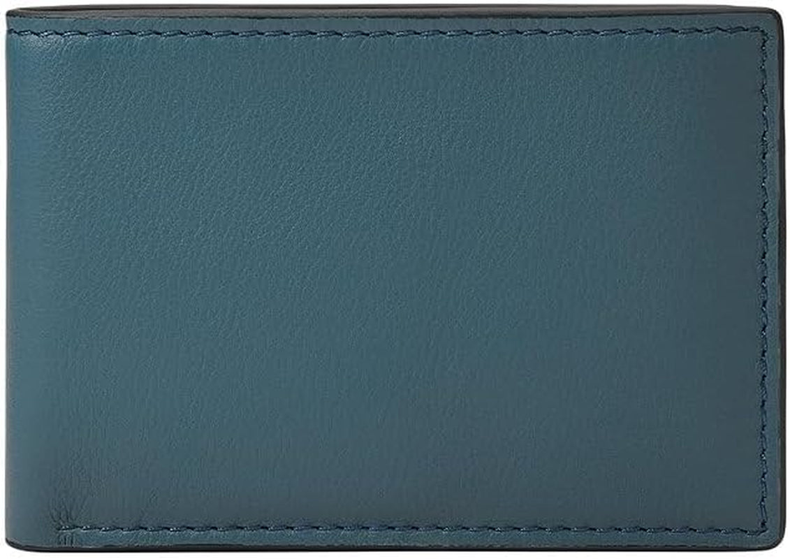 Fossil Steven Casual, 11,43 cm L x 1,27 cm l x 7,62 cm H Portefeuille pour homme Naty Shop Bleu