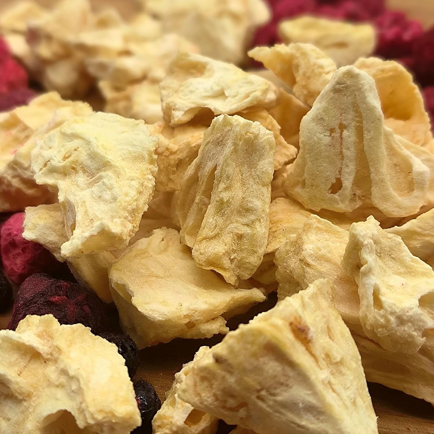 Fruits lyophilisés | Ananas 100% pur Fruits lyophilisés Ananas lyophilisé | Fruits lyophilisés sans sucre ajouté | Ananas lyophilisé croustillant - aromatique - délicieux ZingyZoo Produits déshydratés Naty Shop