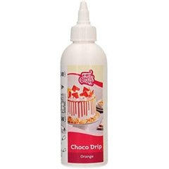FunCakes Choco Drip Orange : Saveur délicieuse, Facile à utiliser, Parfait pour les drip cakes, Saveur chocolat drip. Emballage refermable 180 g. Pâte à sucre Naty Shop Défaut Titre