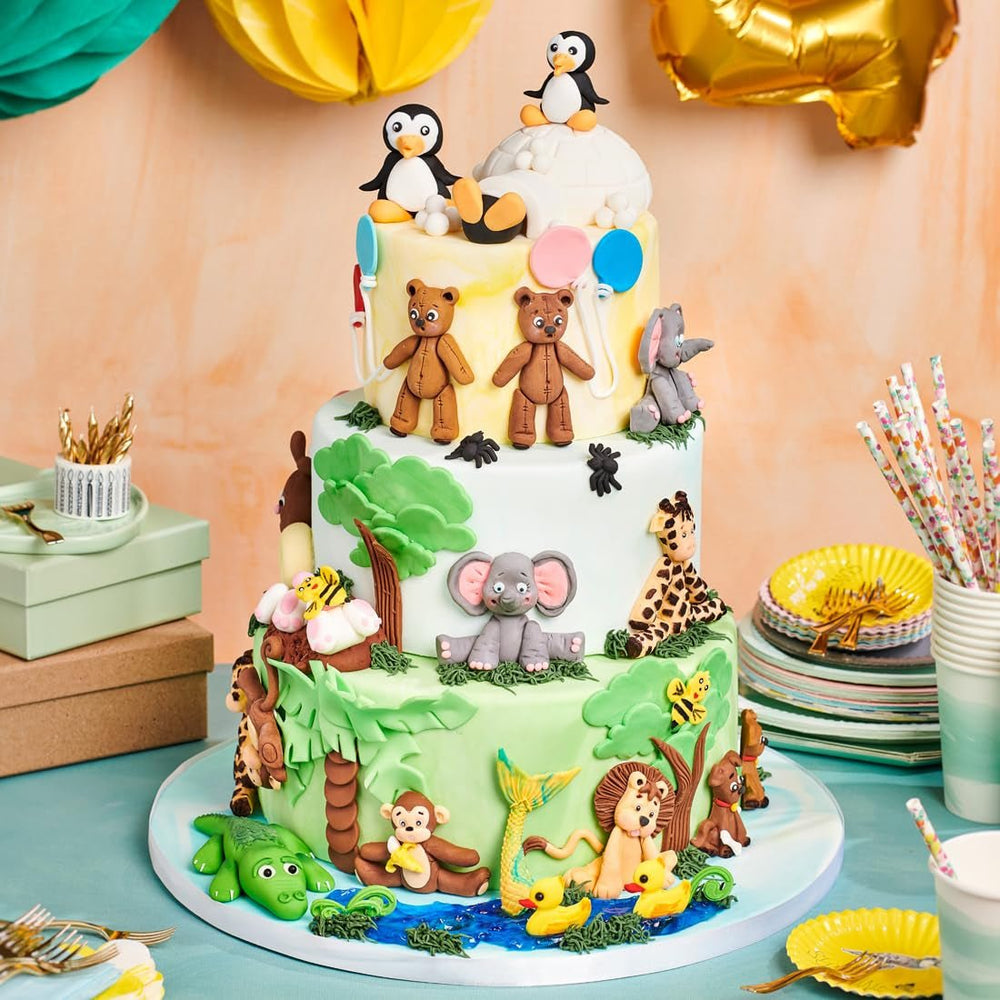 Fondant laminé FunCakes Tiger Orange : facile à utiliser, lisse, flexible, doux et pliable, parfait pour la décoration de gâteaux, halal, casher et sans gluten, 250 g de pâte à sucre Naty Shop