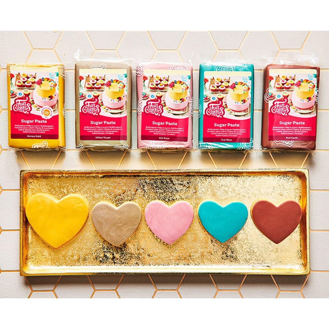 Fondant Laminé FunCakes Urban Taupe, Facile à Utiliser, Lisse, Flexible, Doux et Flexible, Parfait pour la Décoration de Gâteaux, Halal, Casher et Sans Gluten, 250g Pack 1 Naty Shop Pâte à Sucre