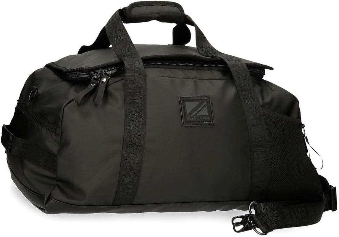 Geantă de călătorie Pepe Jeans Hoxton, negru, 56 x 32 x 25.5 cm, poliester și PU, multicolor (multicolor), unica, geantă de călătorie Bagaje și echipament de călătorie Naty Shop Titlu implicit