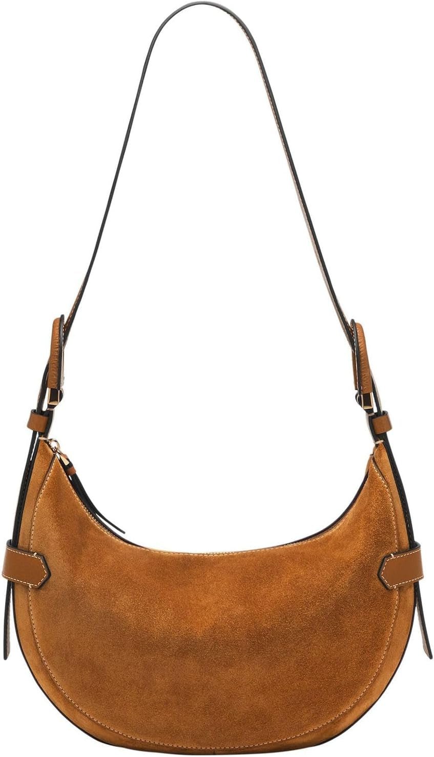 Sac femme Fossil Harwell, Hobo cuir de vache italien, L: 30,5 cm, l: 8,9 cm, H: 20,3 cm, ZB1919216 Sacs femme Naty Shop Default Title