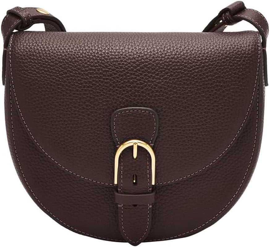 Sac à main Fossil Everleigh en cuir ou en coton pour femme Naty Shop Sacs pour femme Châtaigne