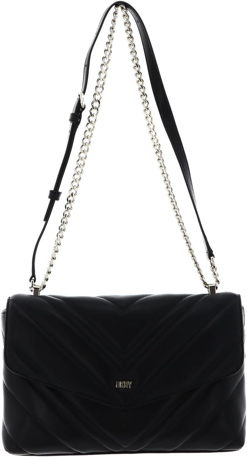 DKNY Sac à bandoulière pour femme Sacs Naty Shop Noir / Or