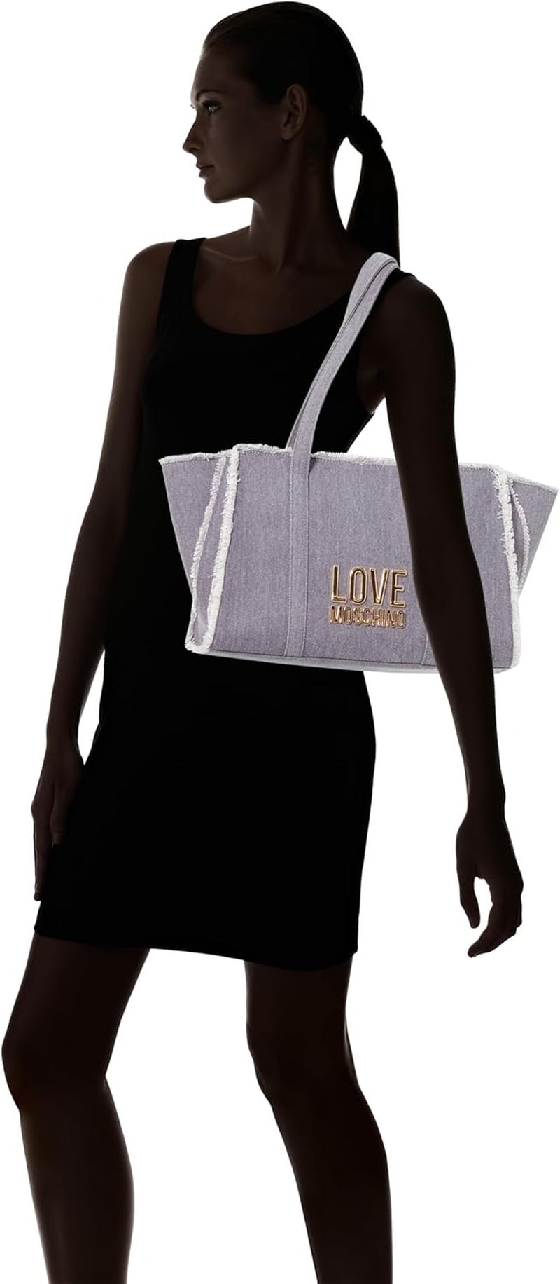 Love Moschino Sac bandoulière femme, Sac bandoulière en jean, Sacs femme denim Naty Shop