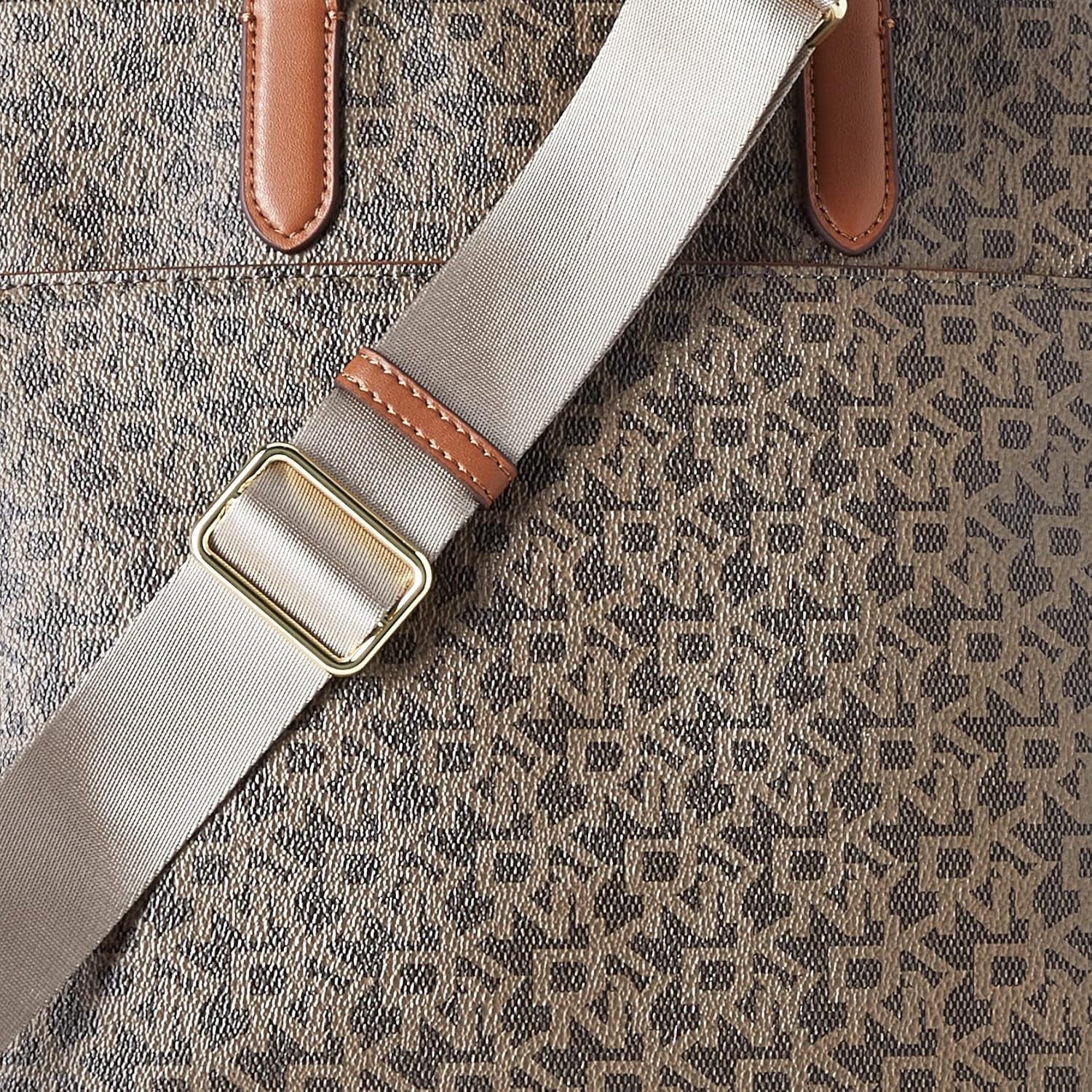 DKNY Zyon Messenger Tote Bag, Moka/Caramel, Taille Unique Sacs Femme Naty Shop