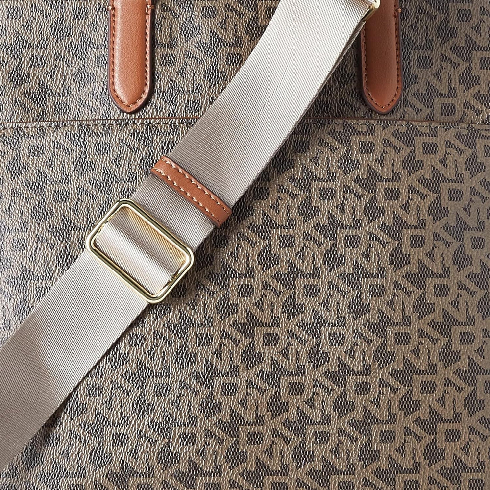 DKNY Zyon Messenger Tote Bag, Moka/Caramel, Taille Unique Sacs Femme Naty Shop