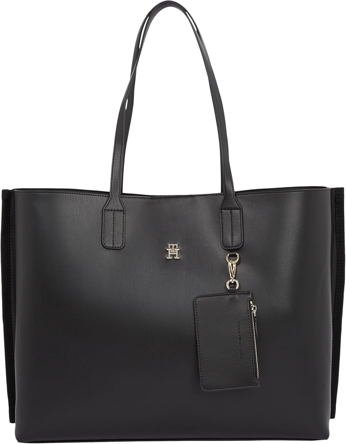 Tommy Hilfiger - Sac fourre-tout à fermeture éclair Distinct pour femme, Noir, Sacs grandeur nature Femme Naty Shop Default Title