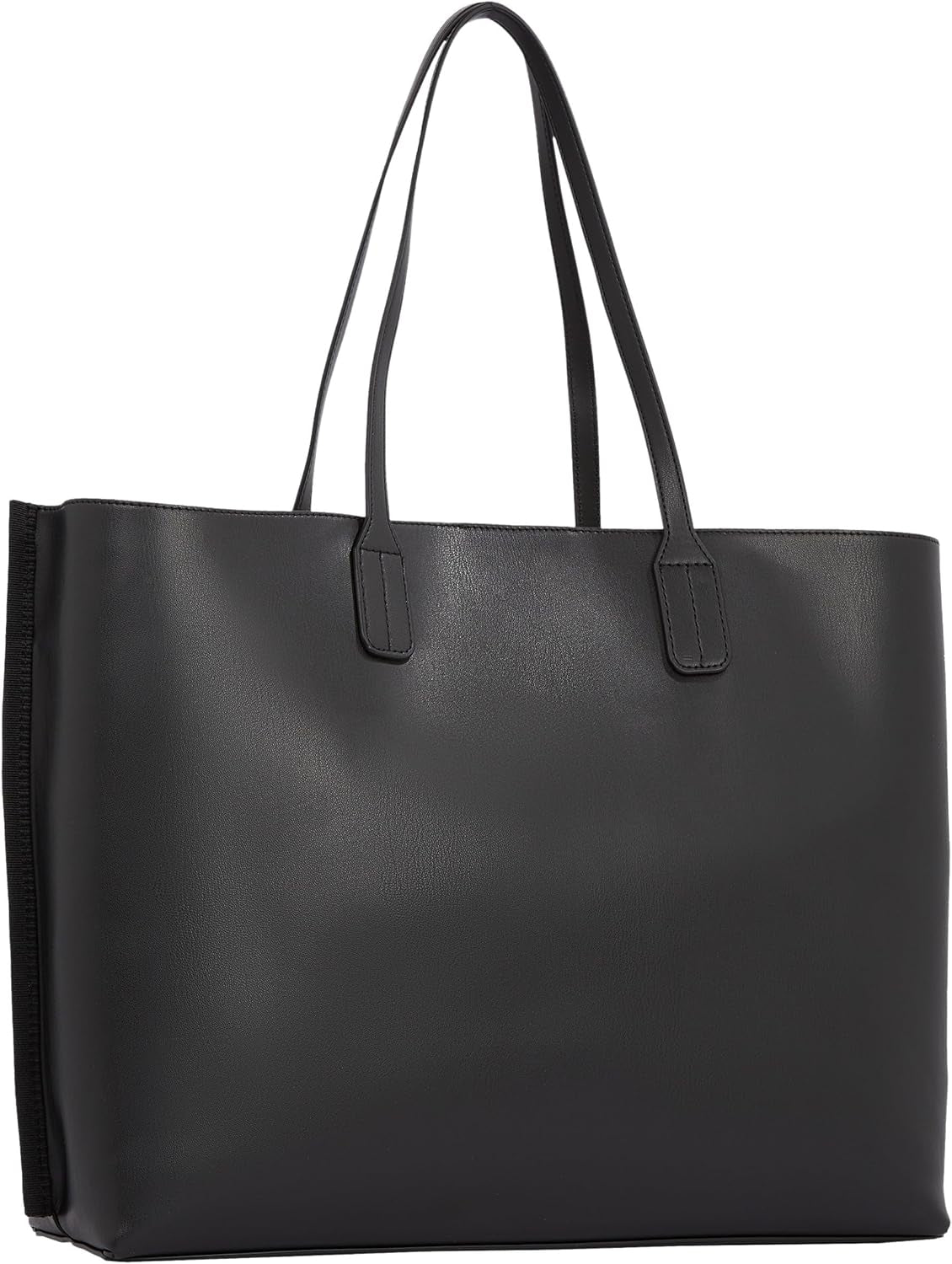Geantă tote pentru femei Tommy Hilfiger Distinct cu fermoar, negru (Black), mărime naturală Genti Femei Naty Shop