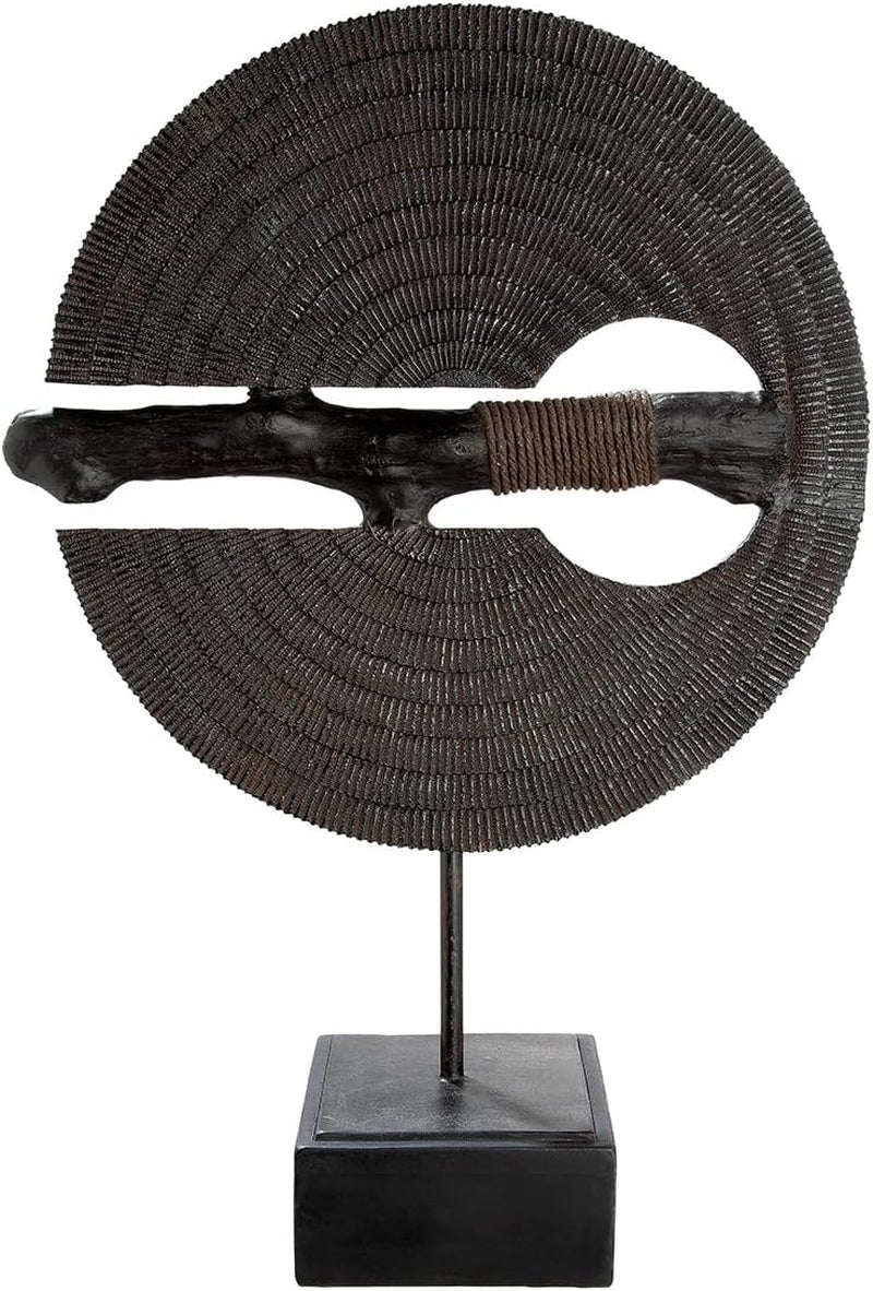 GILDE - Sculpture bateau en aluminium - brillant - Déco salle de bain - H. 35 cm Statuettes et sculptures Naty Shop Noir Hauteur 48,5 cm