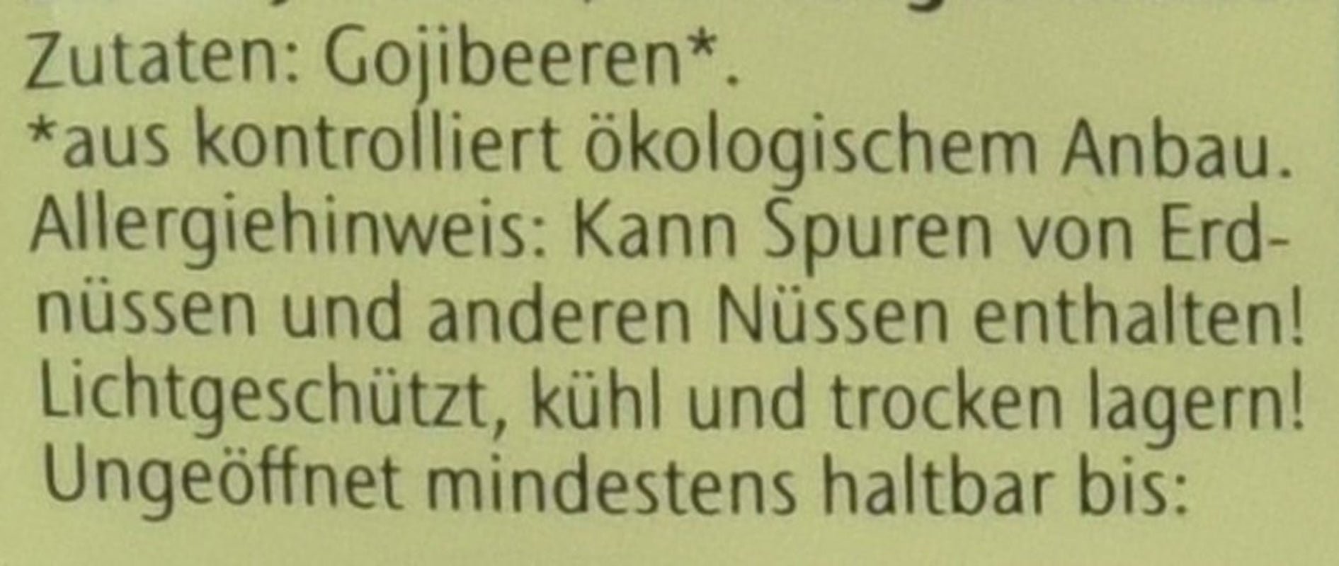 Baies de Goji 100g de fruits secs bio, 1 paquet (1 x 100g) Produits déshydratés