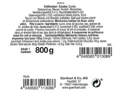 Günthart BackDecor 800 g fondant blanc Table décorative blanche pour enduire, glacer des gâteaux ou modeler, sans huile de palme, prête à l'emploi et facile à travailler avec la pâte à sucre Naty Shop