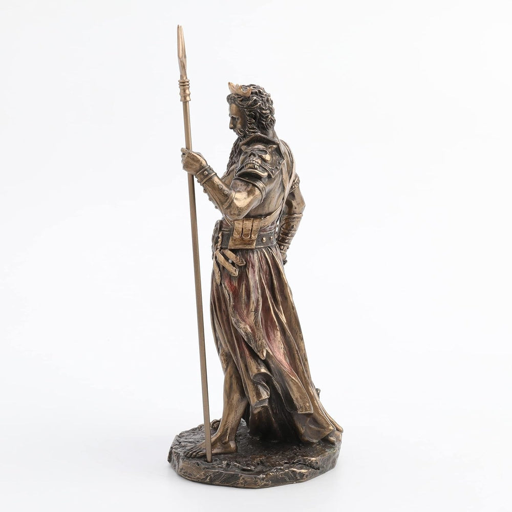 Hades zeu grec al lumii subterane cu statuie cu creier, 26,9 cm, rășină turnată la rece, finisaj bronz antic Statuete si sculpturi Naty Shop