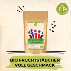 Sachets HELPA BIO à la poudre de fruits - arômes fruités - fruits - fraises - framboises - myrtilles - prunes - cassis - 100% fruits lyophilisés - alimentation bébé Produits déshydratés Naty Shop