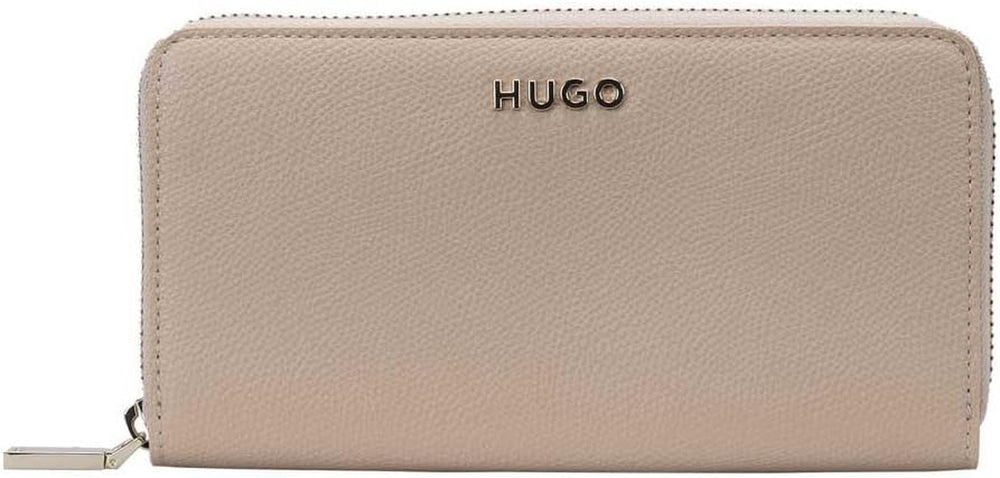 HUGO Ladies Chris Ziparound R. Zip_Around_Wallet Portefeuille pour femme Naty Shop Beige foncé Taille unique