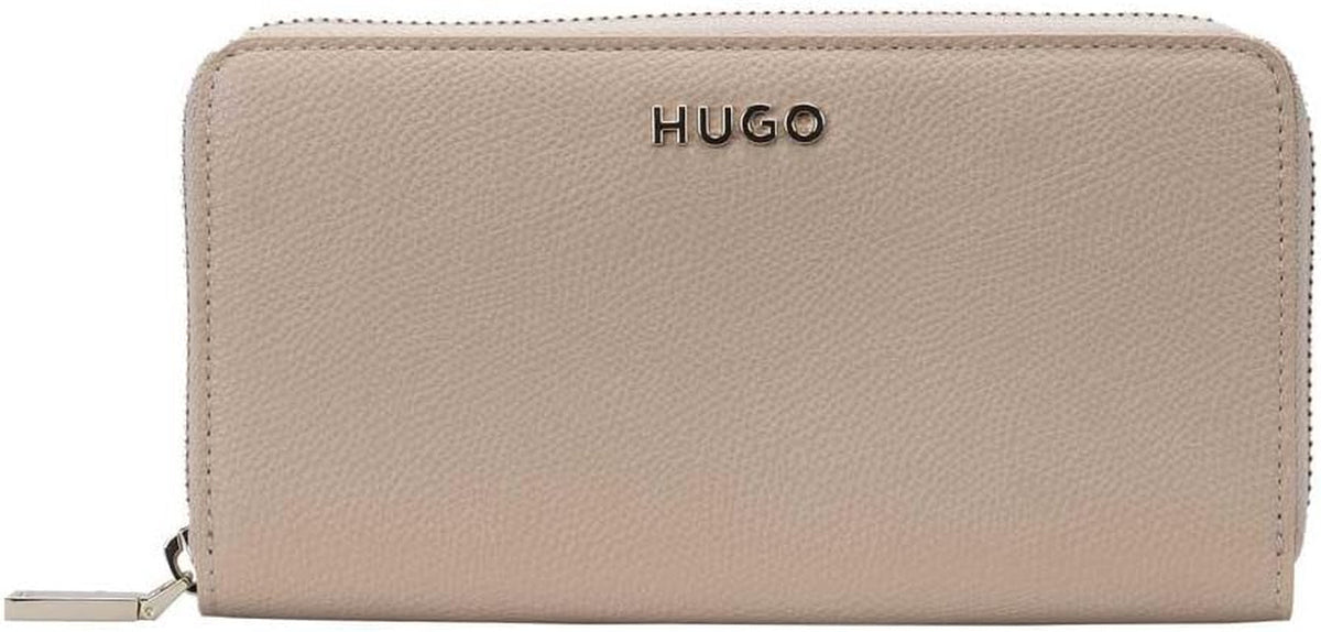 HUGO Ladies Chris Ziparound R. Zip_Around_Wallet Portefeuille pour femme Naty Shop Beige foncé Taille unique