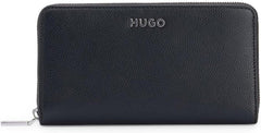 HUGO Ladies Chris Ziparound R. Zip_Around_Wallet Portefeuille pour femme Naty Shop Noir1 Taille unique