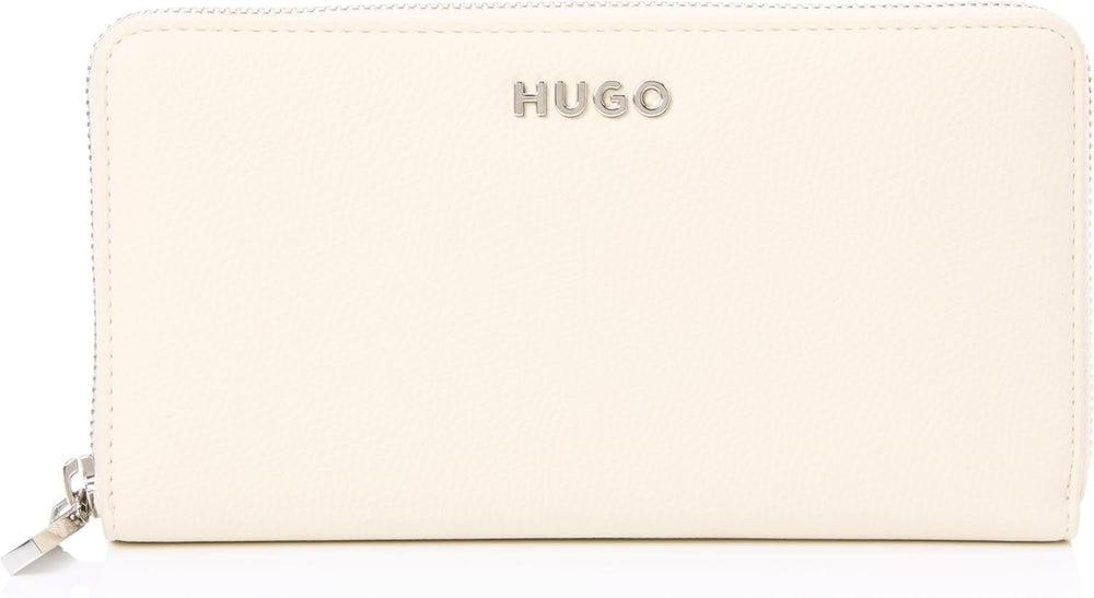 HUGO Ladies Chris Ziparound R. Zip_Around_Wallet Portefeuille pour femme Naty Shop Light White Onesi